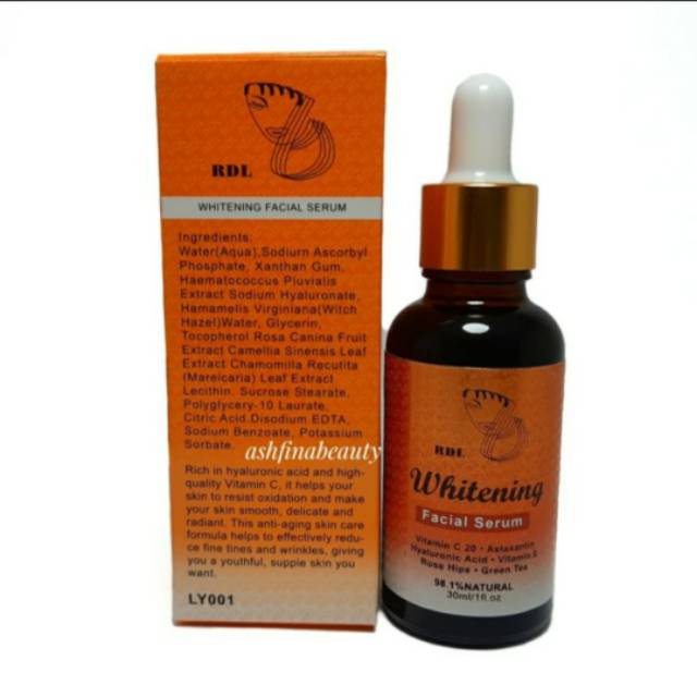 SERUM WAJAH RDL WHITENIG 30ml ORIGINAL/SERUM RDL