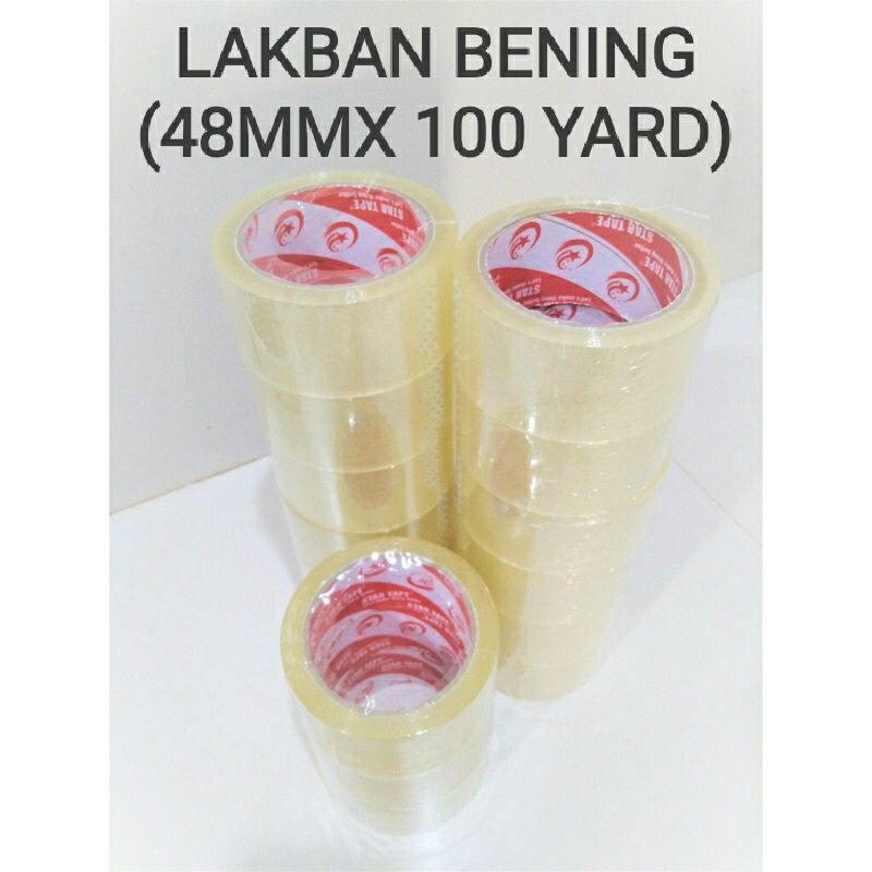 LAKBAN BENING LENGKET SERBAGUNA (48MMX100YARD)