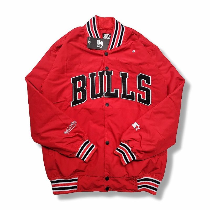 jaket varsity Lakers team / jaket varsity Chicago Bulls mitchells Ness tag&amp;label / jaket varisity pria / jaket varisty Bulls logo bordir / jaket varisty bordir