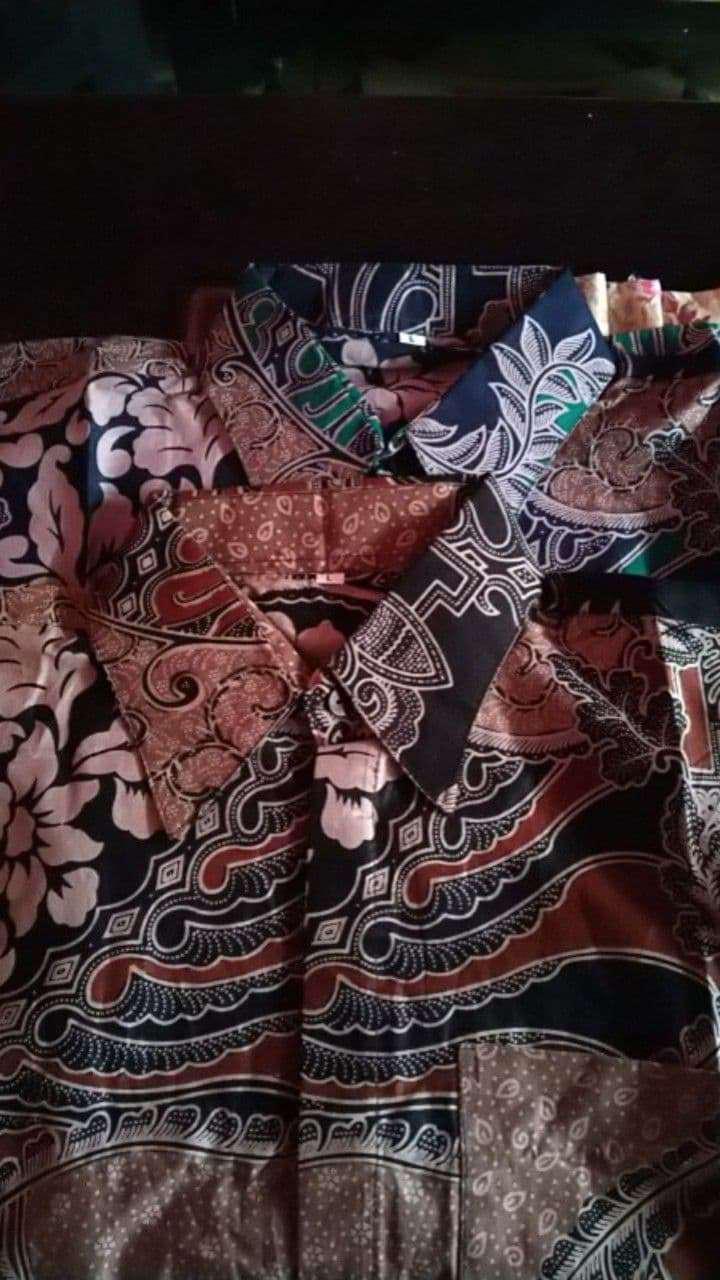 Batik Solo Pria Lengan Panjang Lapis Puring Premium Exlusive Orsinil Original Aluna Pcw 009