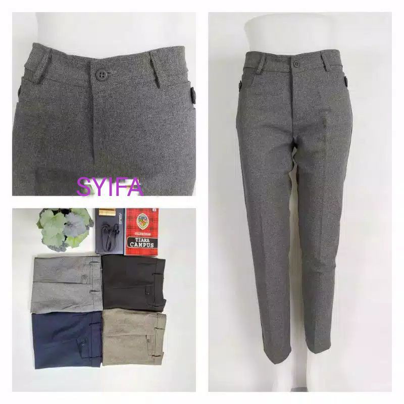 Celana Bahan Kerja Wanita Kantoran UKURAN M XL Celana Bahan Kerja Wanita Kantoran UKURAN M XL