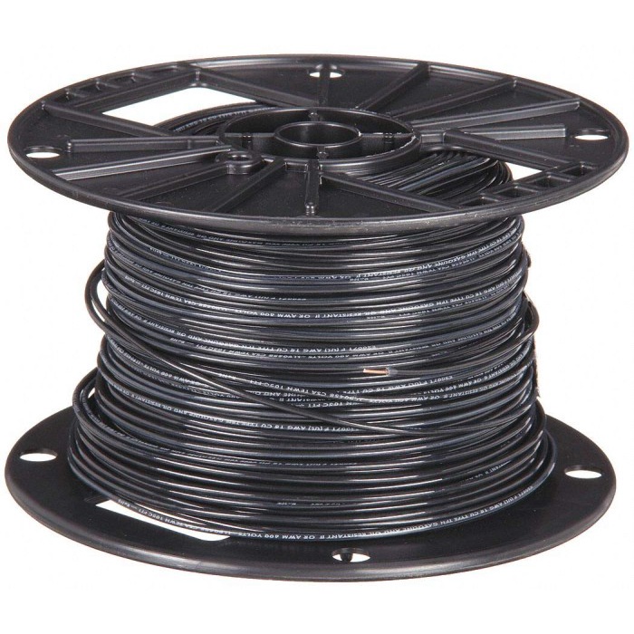 Kabel 18 AWG Hitam UL1007 Per Meter