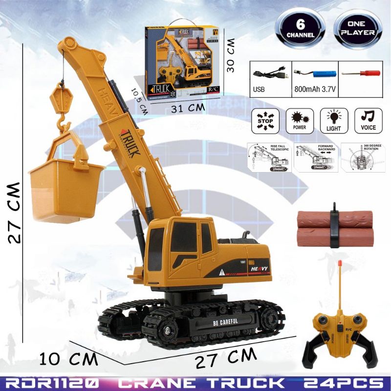 RC Crane Truck Mainan Anak Mobil Truk Remote Control