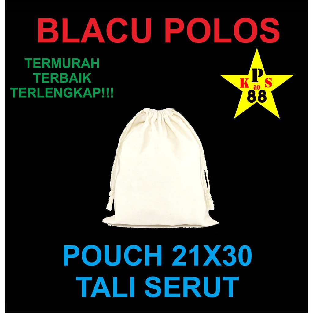 POUCH BLACU 21X30 POLOS - POUCH BAG POLOS - TAS POUCH BLACU POLOS