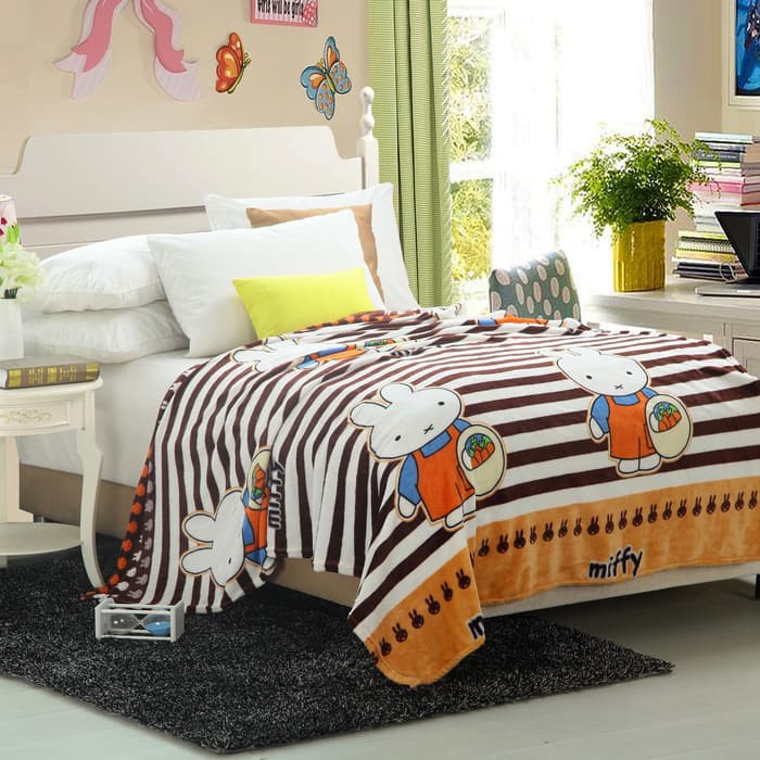 Selimut Bulu Anak Anak 150x200 Miffy The Rabbit