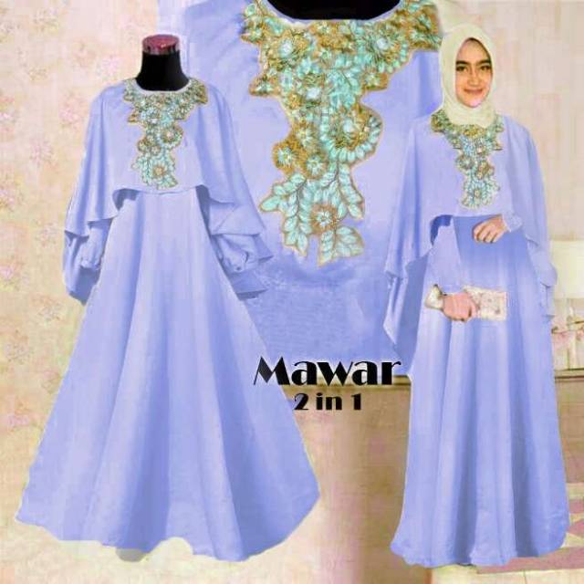 Mawar Maxi Fashion Msulim Wanita