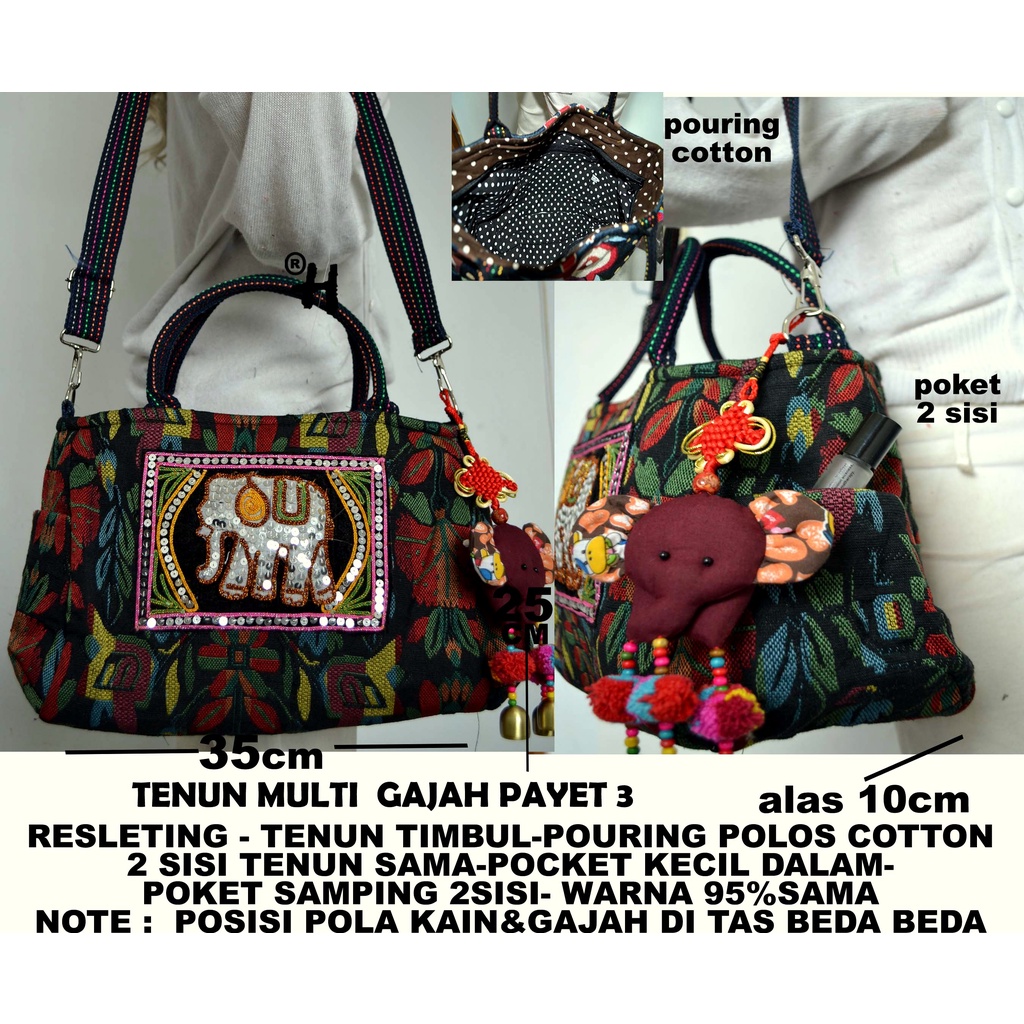 TAS TENUN PAYET GAJAH/tas bordiran import/tas thailand