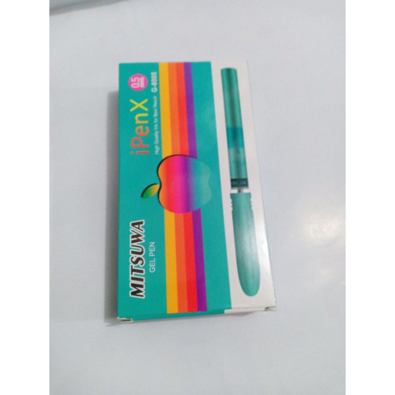 

Pulpen gel MITSUWA isi 12 pcs