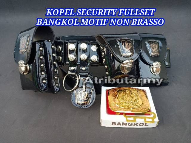 SABUK KOPEL SECURITY SATPAM &amp; BANGKOL 3D IKAT PINGGANG PERLENGKAPAN ATRIBUT SECURITY - KS03R