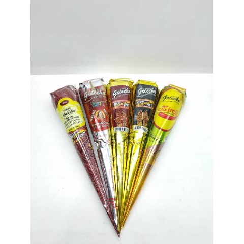 GOLECHA HEENA / HENNA CONE MIX BESAR MAGIC TANGAN / HAND KOSMETIK
