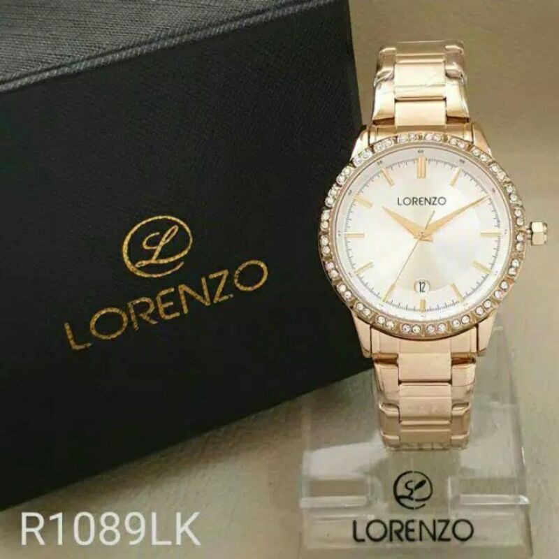 JAM TANGAN WANITA CEWEK LORENZO 1089 ORIGINAL TAHAN AIR