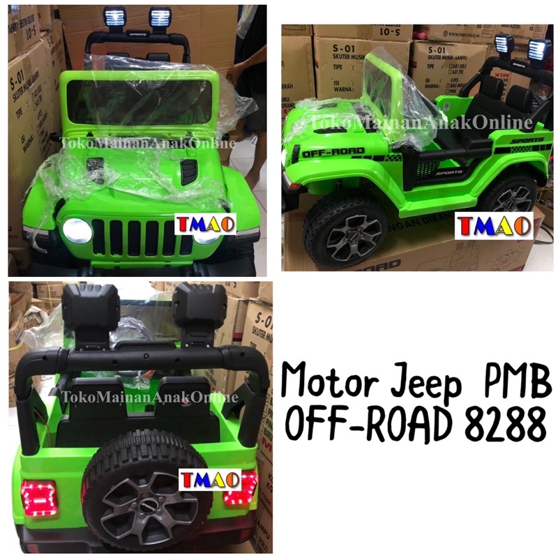 Mobil Aki Anak PMB JEEP Rubicon OFF-Road 8288 M8288 Mainan Anak Remot Remote Kontrol Murah-8