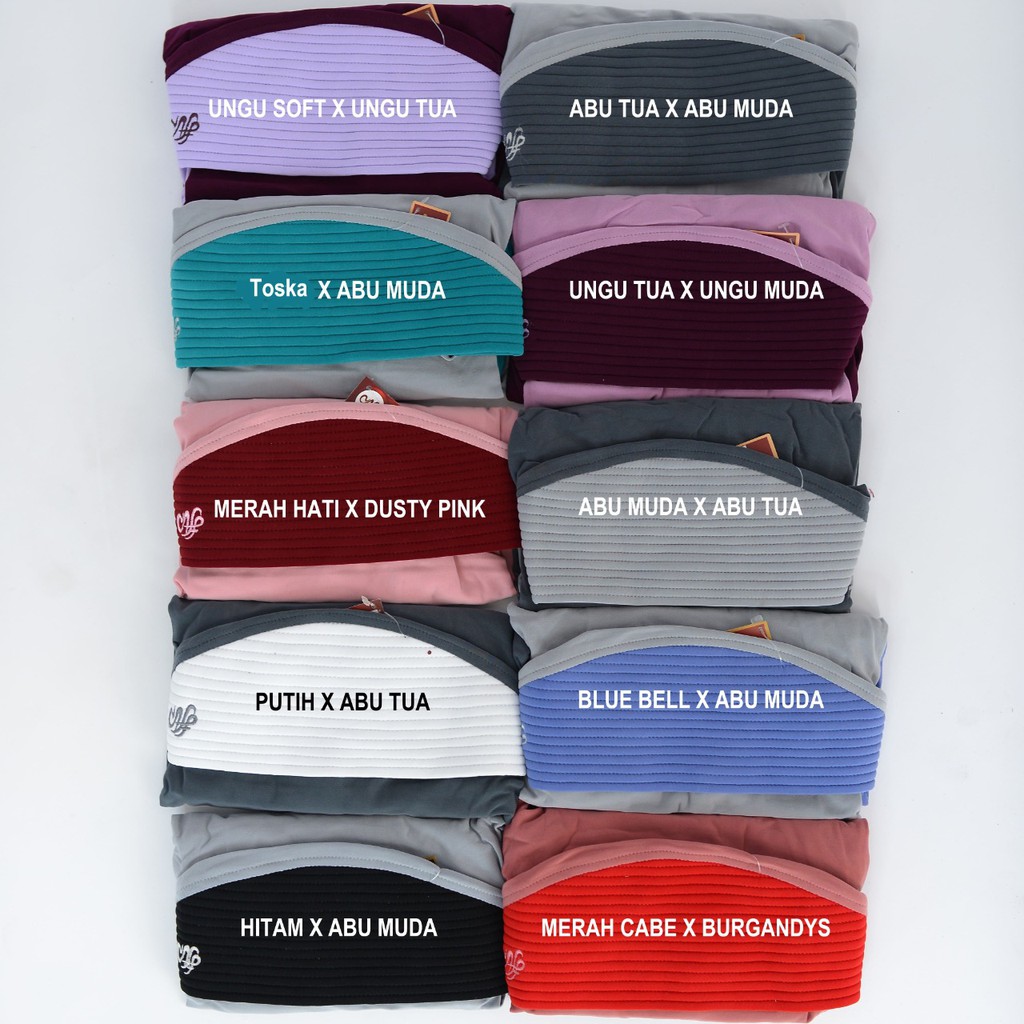 Jilbab Instan Nafisa Alvarita | Hijab Instan Bergo Kerudung Instan Kombinasi Warna-8