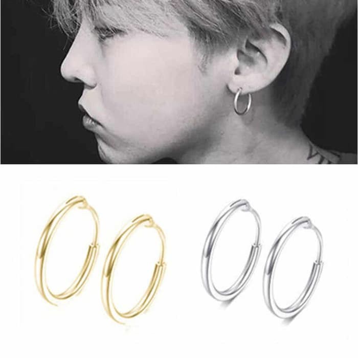 BP0144 - Sepasang Anting TUSUK Tindik Pria Wanita Kpop Korea BTS EXOBP0144 - Sepasang Anting TUSUK T