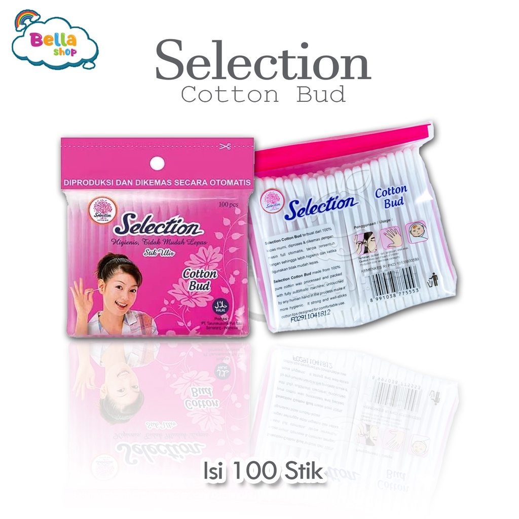 Cotton Bud Selection Kapas Telinga Isi 100 pcs- BELLA SHOP