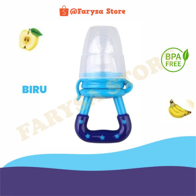 Empeng Buah Bayi/Baby Fruit & Food Feeder /Dot Buah Bayi / Fruit Feeder Pacifier-Biru