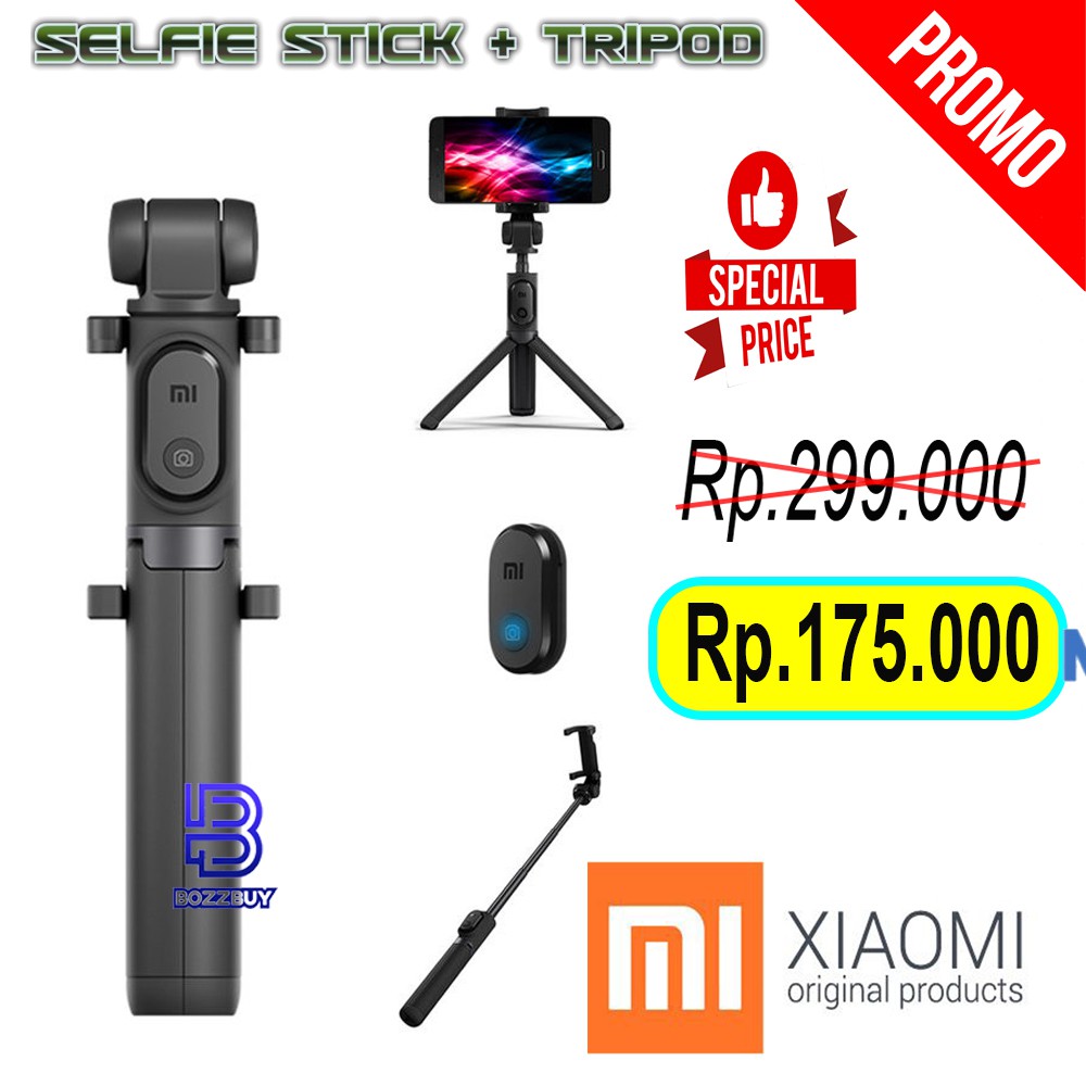 Bozzbuy - Xiaomi Selfie Stick Tongsis Tripod Bluetooth