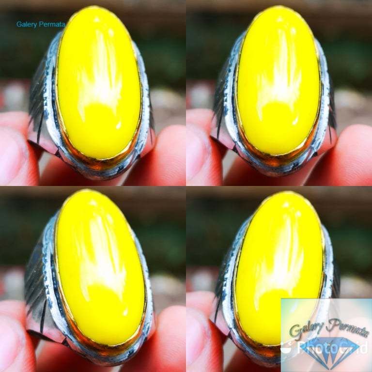 BATU AKIK KEMBANG JOHAR RING TITANIUM