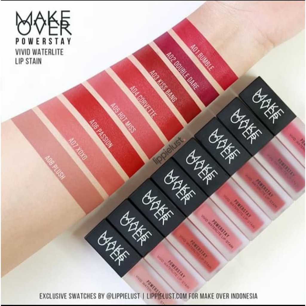 make over - make over powerstay vivid waterlite lip stain