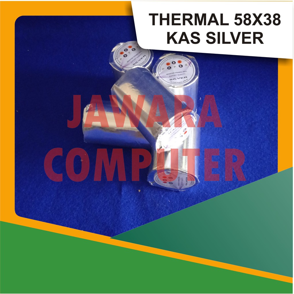 

KERTAS THERMAL 58X38 KAS SILVER TANPA CORE