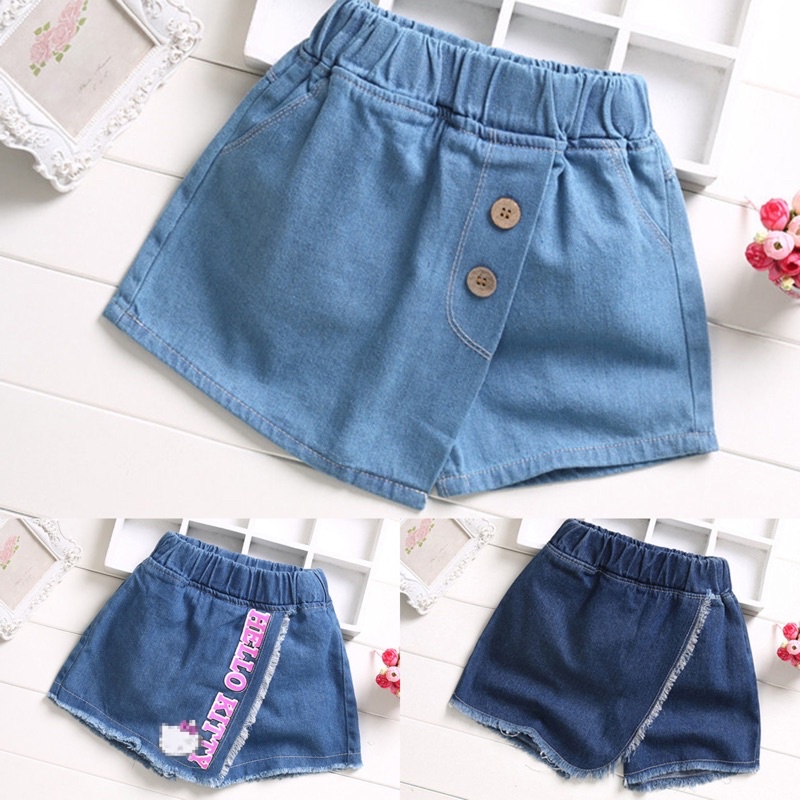 1234OS - Celana Anak Jeans untuk usia 3 - 6 tahun , Hotpants Jeans Anak.