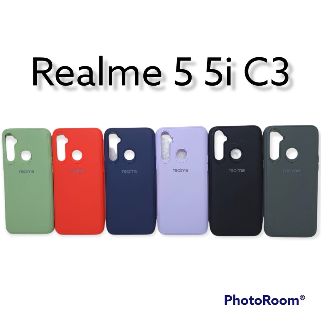 SoftCase Warna Warni Realme C2 C3 C11 C12 C15 5 5i with 3D Camera Casing Candy Macaron Pelindung Kamera