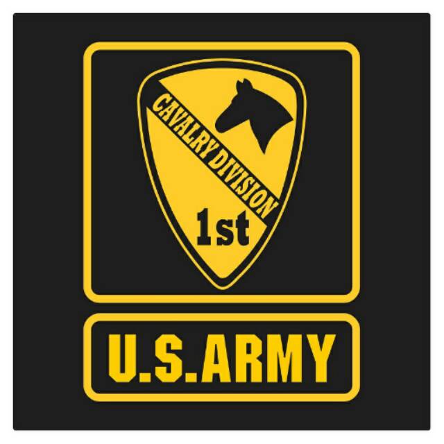 US Army 1st Cavalry Division Cutting Sticker