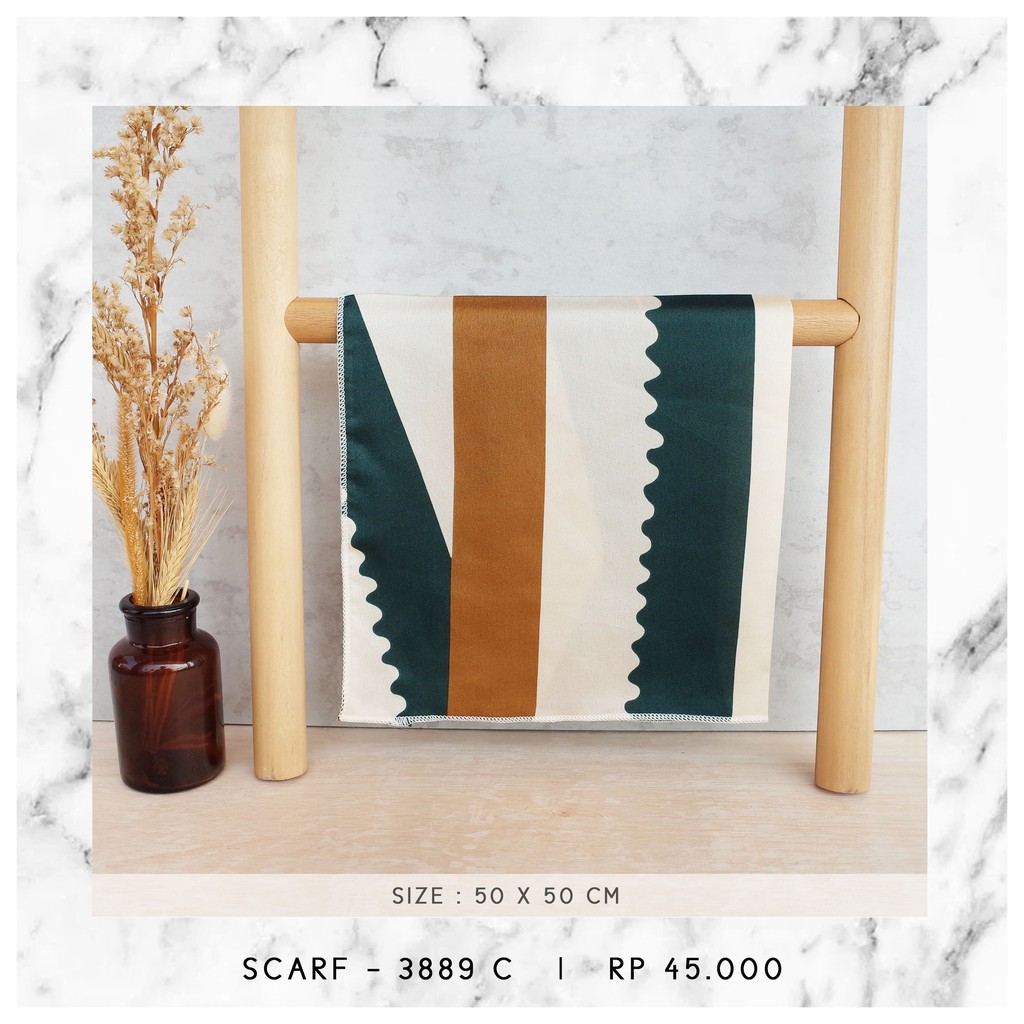NECK SCARF / SYAL KOREA / SCARF PATTERN (SIZE 50 X 50 CM) - 3889 / 4067-3889 C