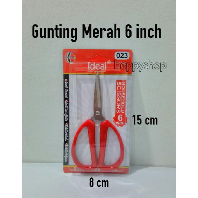 

Gunting Merah 6 inch, Gunting Rumah Tangga