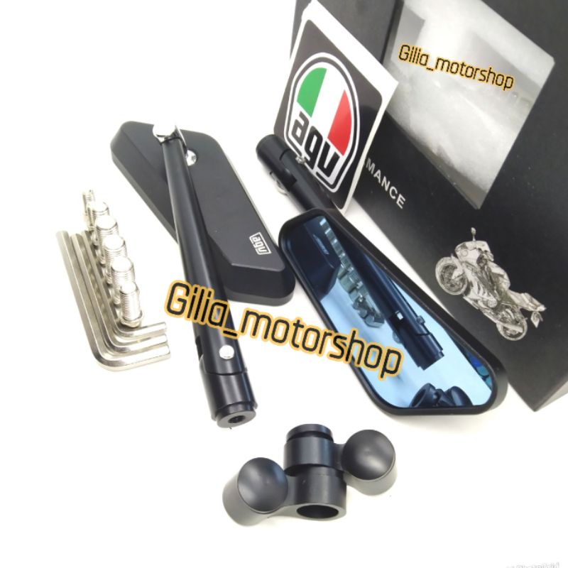 Spion Circuit AGV RACING FULL CNC BLACK Edition Universal Nmax PCX Aerox Scoopy Beat Vespa Mio dll