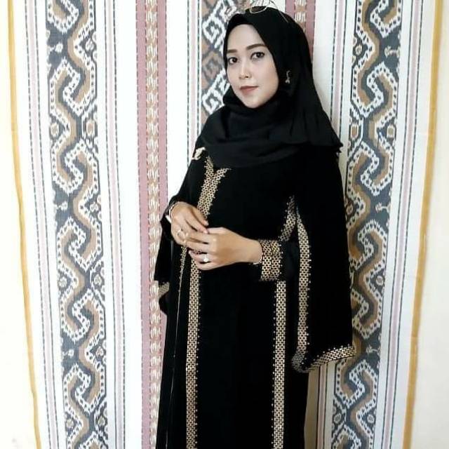 GALLERY ABAYA EXCLUSIVE ABAYA SAUDI PESTA  RENDA KOTAK