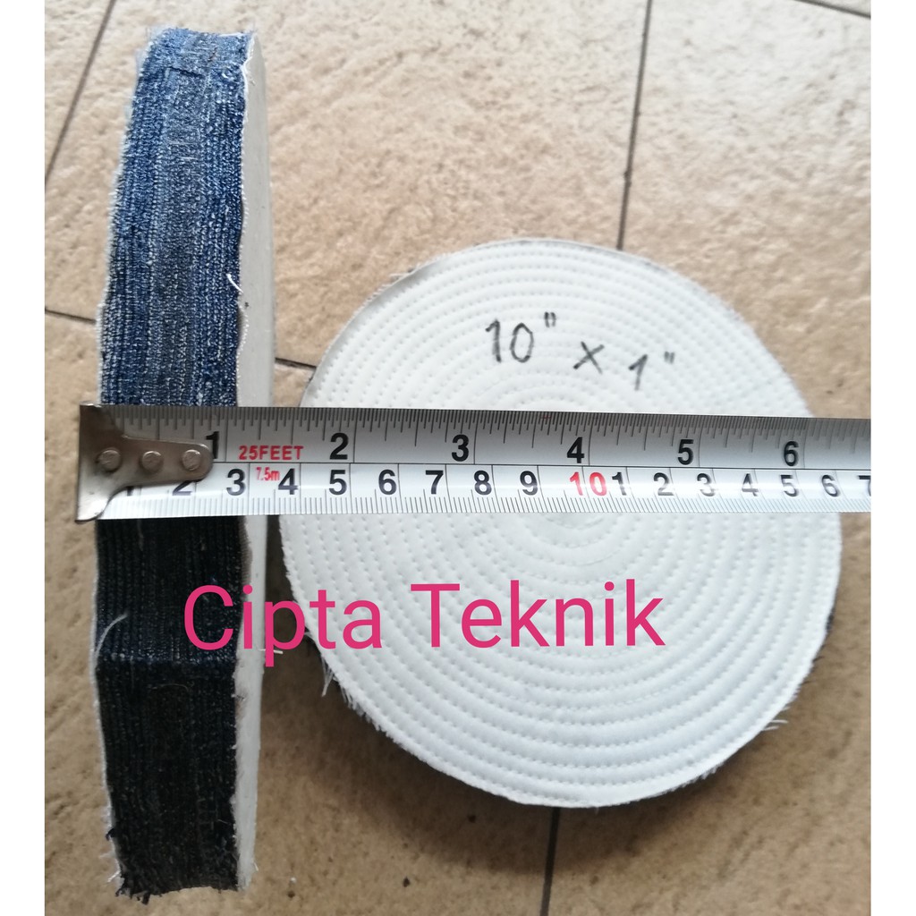 Kain Poles 10 inchi x 1 inchi jeans - Roda poles jin 10inchi x 1inchi