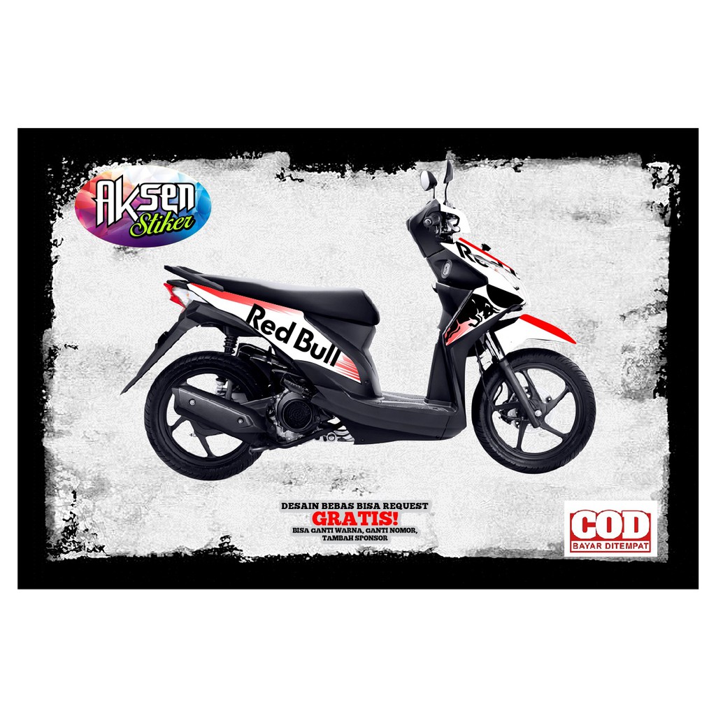 Dekal Beat Fi Pertama Sticker Motor Beat Full Body Waterproof Bisa Custom Nama Seauai Keinginan Awet