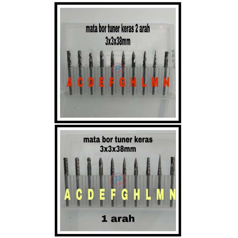 1 biji mata bor tuner keras kerok untuk bor tuner bengkok