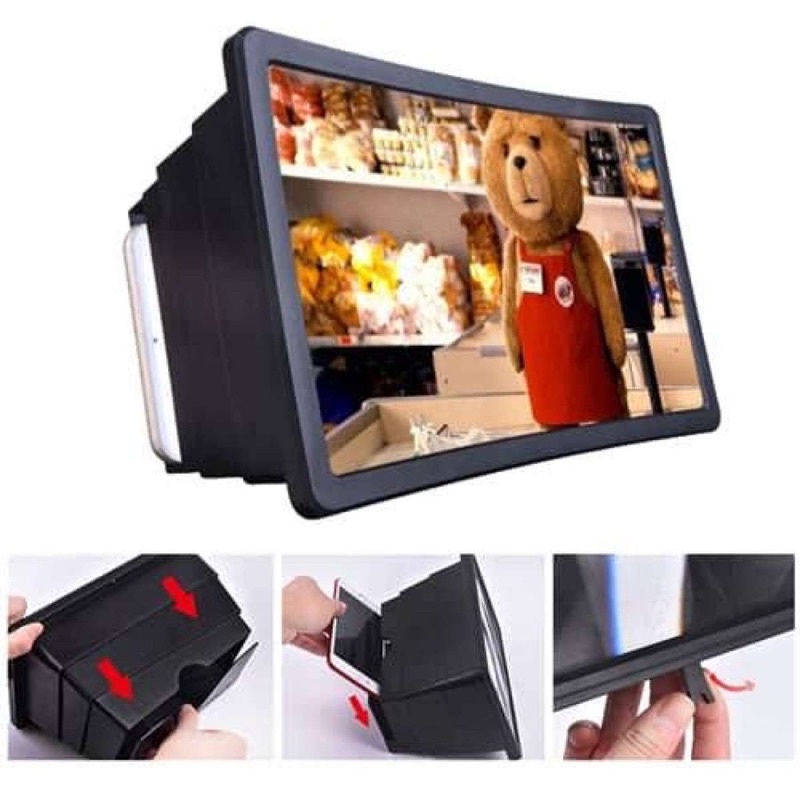Layar Pembesar HP F2 3D  - Enlarged Screen F2 3D - Kaca Pembesar Layar HP - Kaca HP - Layar Pembesar