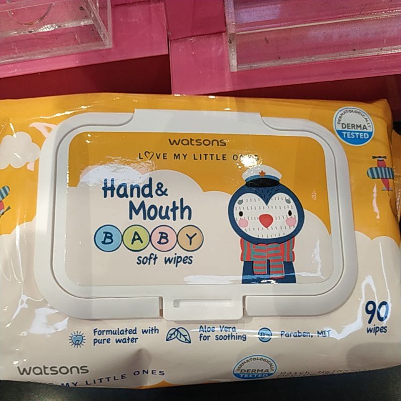 tissue basah watson hand and mouth for baby