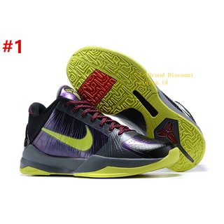  Sepatu  Basket  Desain Nike  Kobe  Bryant  5 Warna Hitam Biru 