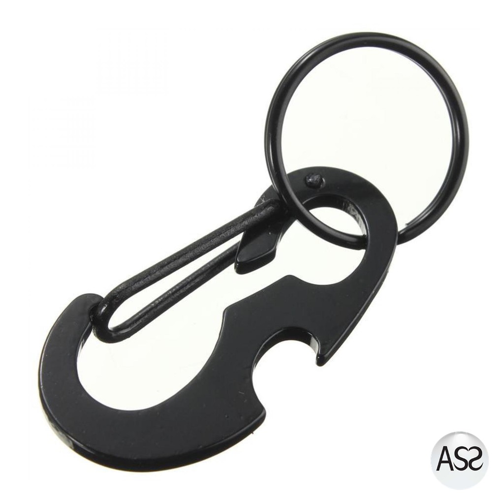 ASS Shop - Black Beetle EDC Carabiner Stainless Steel with Bottle Opener - XT-11