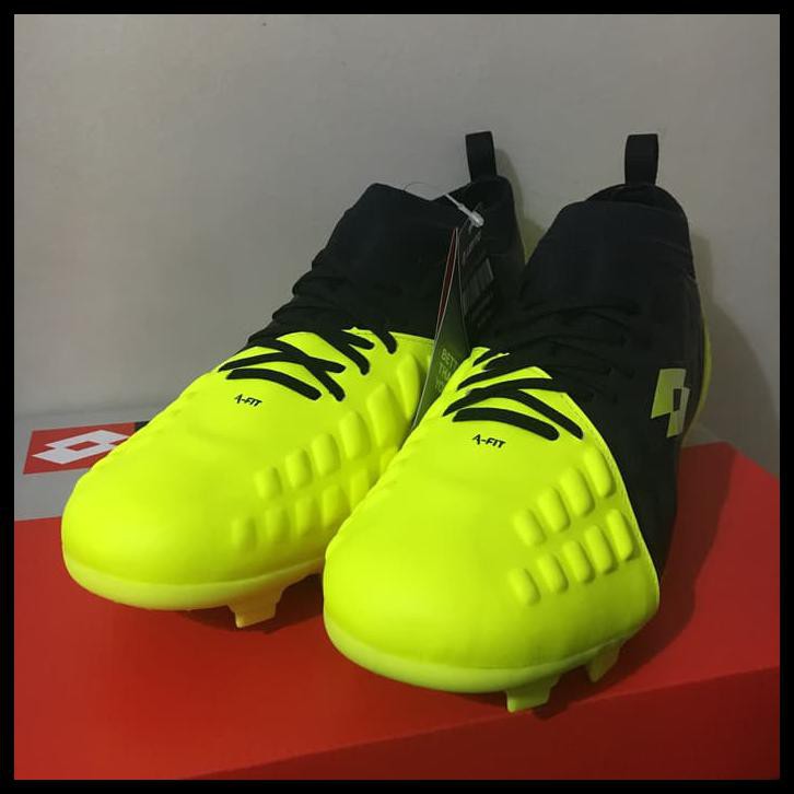 SEPATU BOLA LOTTO ENERGIA FG SAFETY YELLOW L01010008 ORIGINAL BNIB MURAH