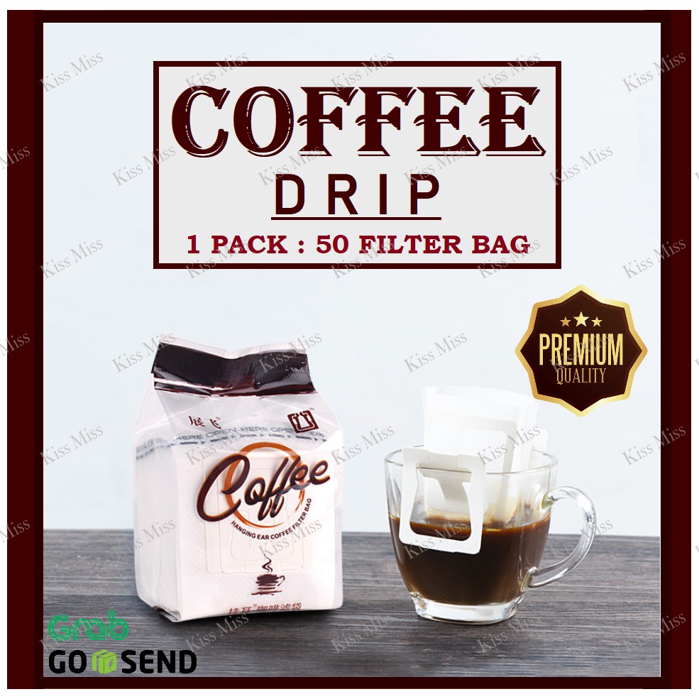 COFFEE DRIP per PACK - Kemasan Kopi Filter Bag - Saringan Teh - Bubuk - Sachet - Hanging Ear