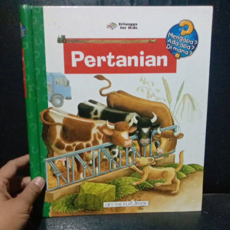 Mengapa apa dimana Pertanian,flip flap book Erlangga for kids very good cond PL LIKE NEW