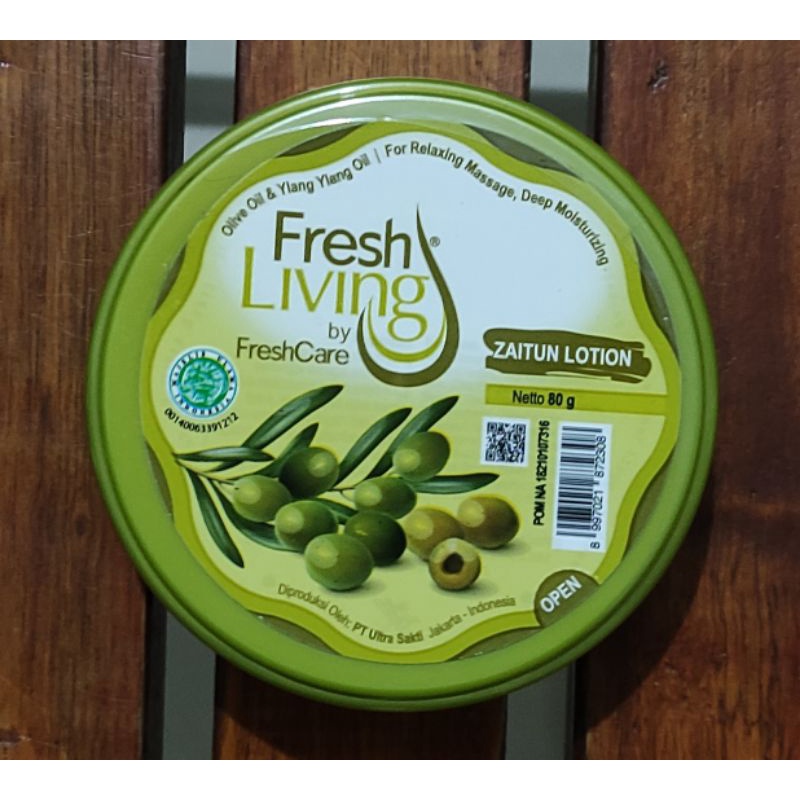 FreshLiving Zaitun Lotion 80 Gram / Zaitun Lotion By Freshcare / Pelembab Kulit