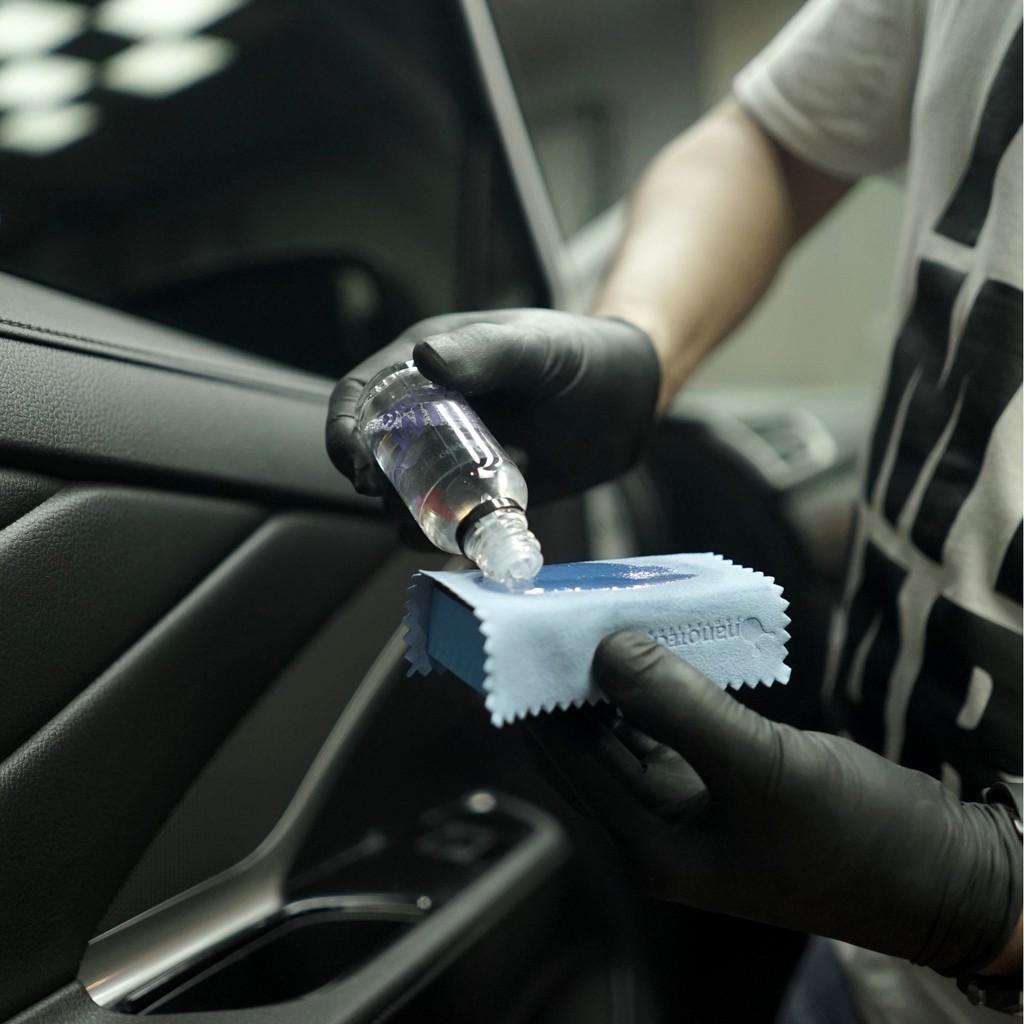 CERAMIC TRIM COATING - nanoTECH PROTECTION - Plastic Trim Restorer - Coating Plastik - Plastik Trim Coating - Coating Dasboard - Coating Plastic - Nano Ceramic Coating 9H 9H+ 10H - Permanent Coating - Back To Black Permanent (beda)