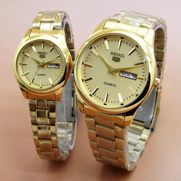 seiko couple watch gold