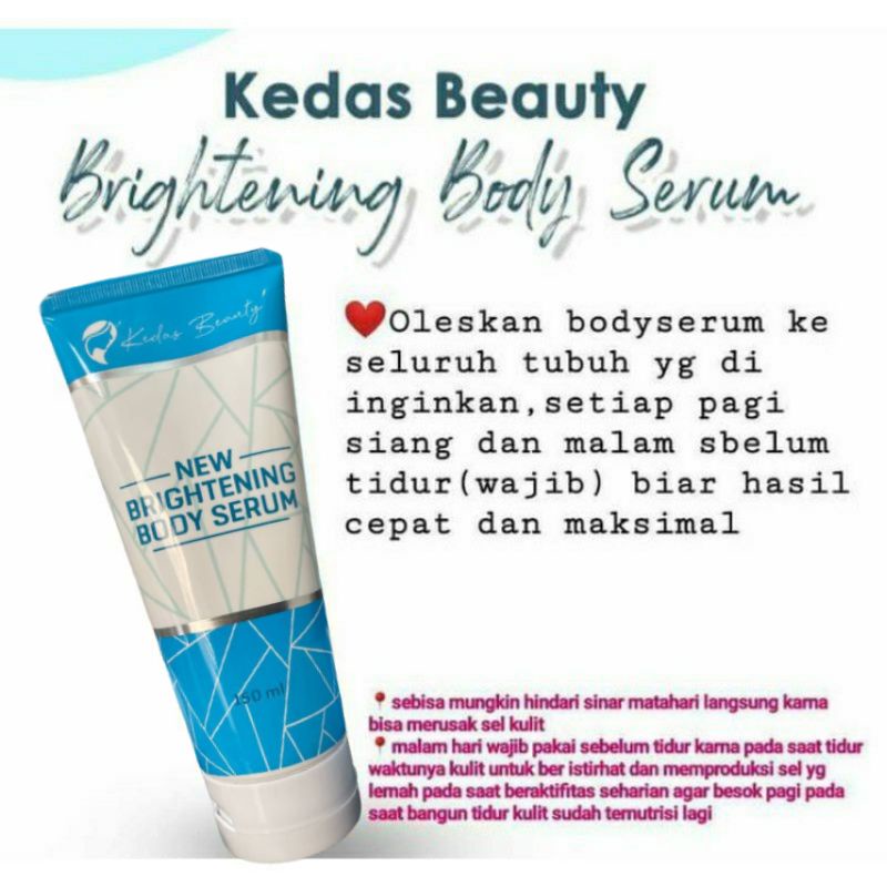 KEDAS BEAUTY SEPAKET BODY SCRUB KEDAS BEAUTY BODY SERUM SABUN PEMUTIH BADAN DAN WAJAH KEDAS BEUTY-3