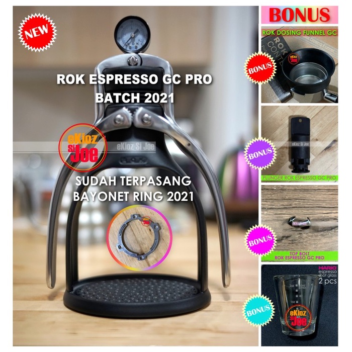 {saditastore} ROK ESPRESSO GC BLACK PRO 2020 Coffee Maker PRESSO GC BLACK PRO 2020 Diskon