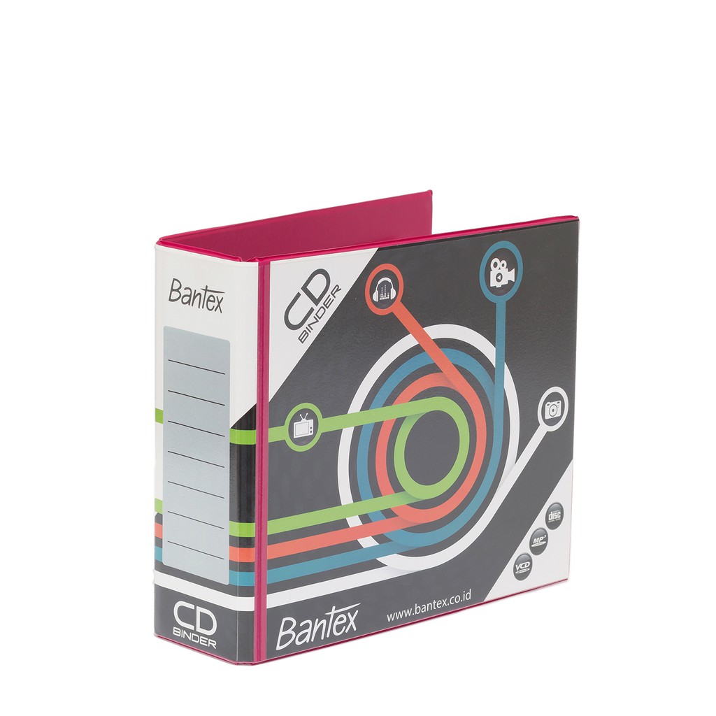 

Bantex CD Binder 2 Ring 40mm (Including 5 Sheets Pockets) Grape 8540 61 PKM Bandung