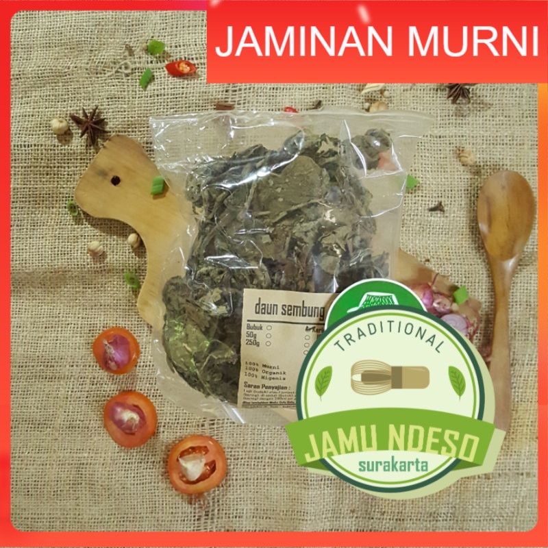 

DAUN SEMBUNG KERING 500 GRAM - Blumea Balsamifera - MURNI - JSR - REMPAH - PREMIUM QUALITY