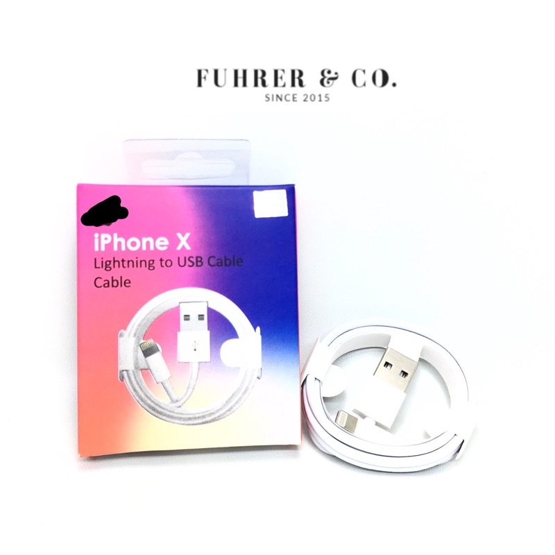 Kabel Charger Remax iP Lightning Cable 2.4A 1M Mini White Original