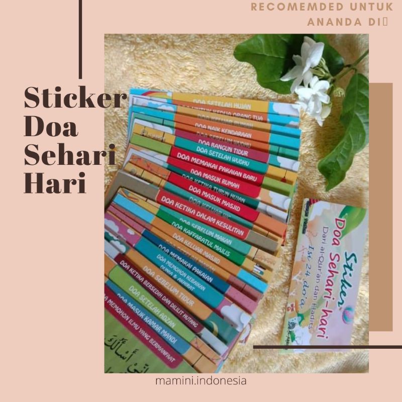 Sticker doa sehari hari anak